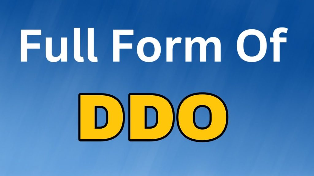 DDO Full Form