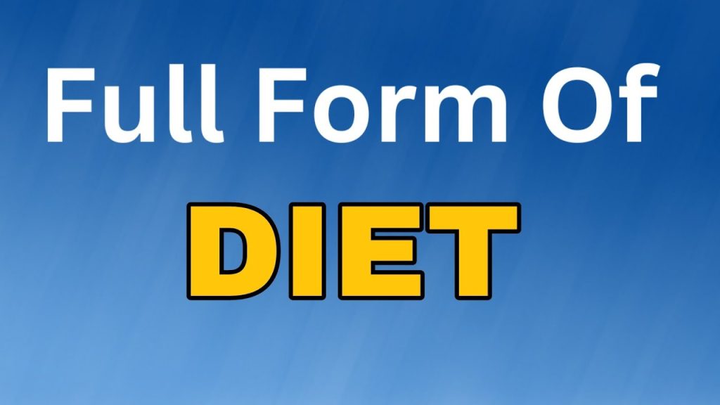 Diet Full Form