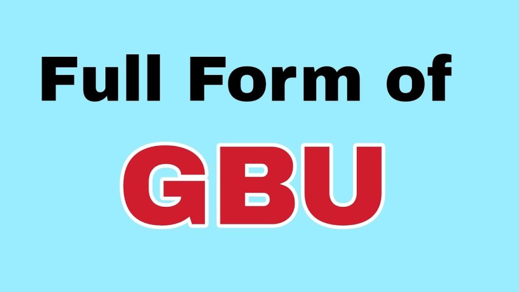 GBU Full Form