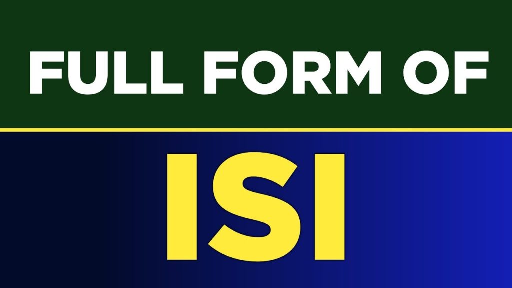 ISI Full Form