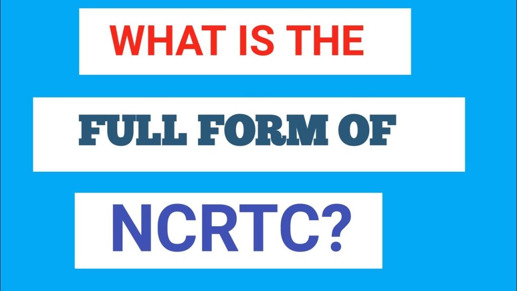 NCRTC Full Form