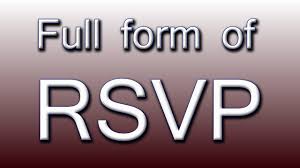 RSVP Full Form in English