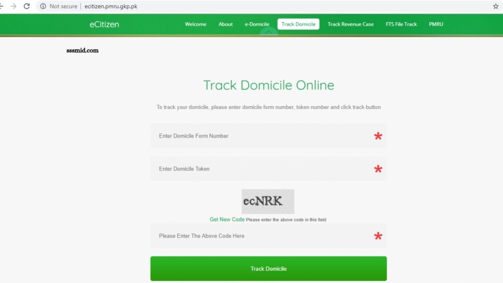 Domicile Certificate Online Registration Guide